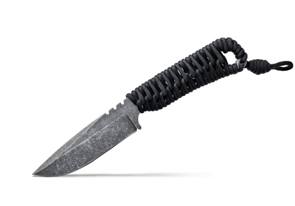 paracorde noire lame stonewash