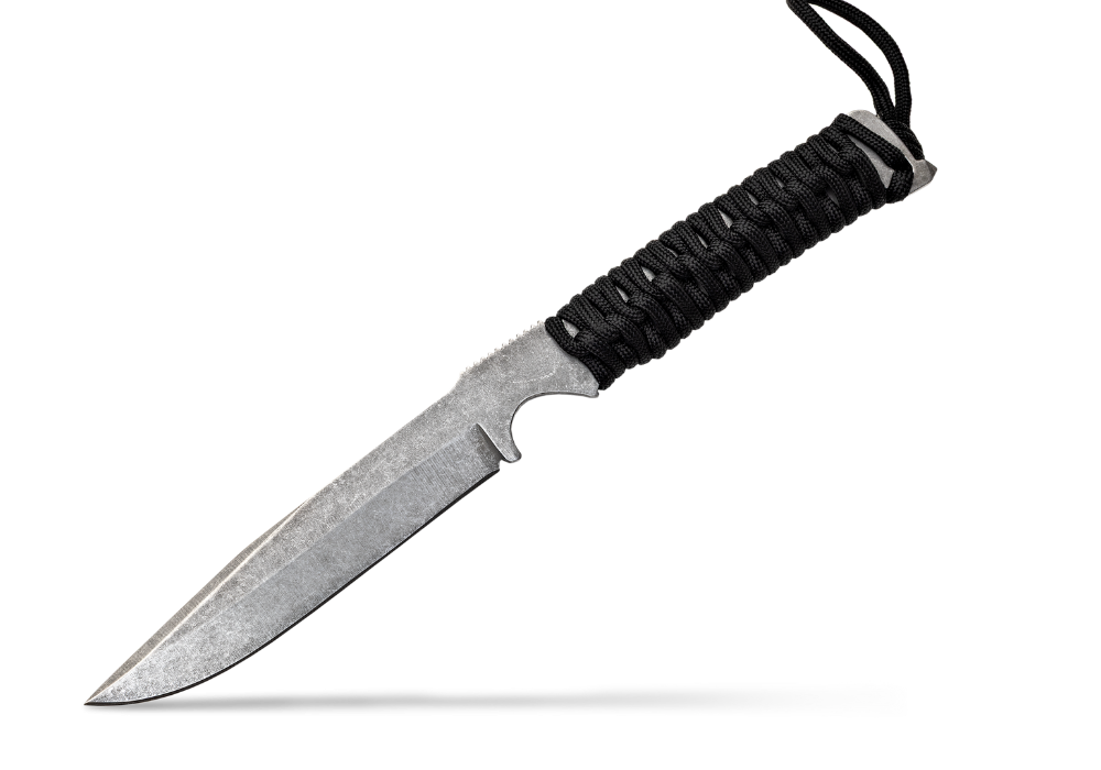 paracorde noire lame stonewash
