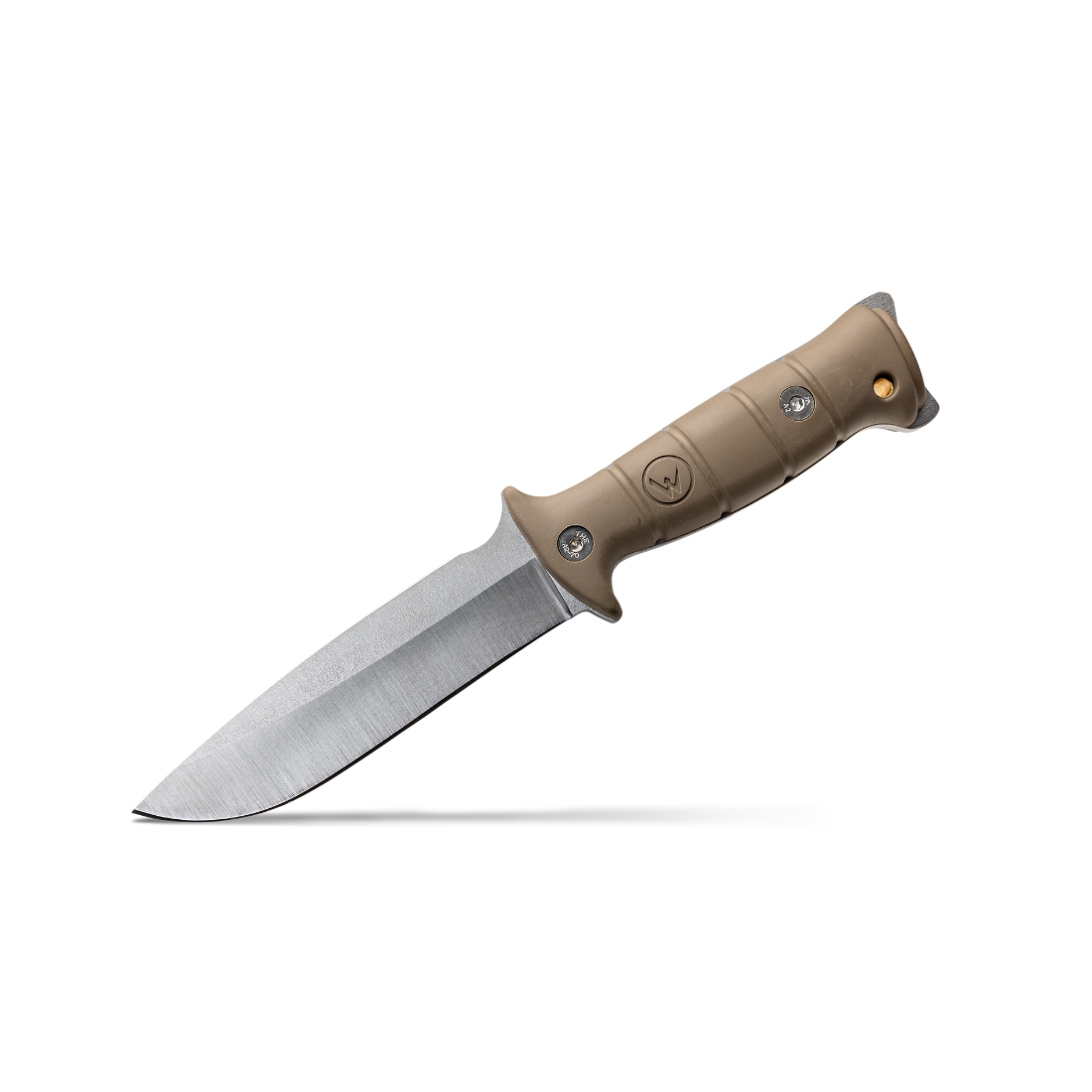 Knife WILD TECH 4 - khaki paracord with black epoxy blade - Wildsteer